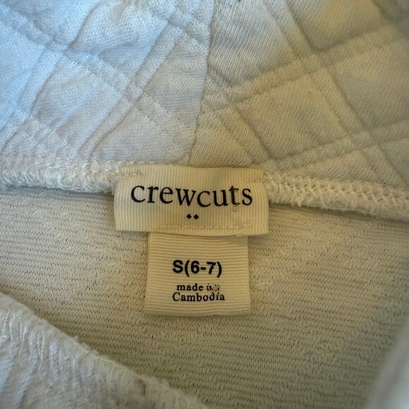 J.Crew Kids Crewcuts Quilted Mockneck Pullover Ivory Girls Small 6/7 - Picture 6 of 8
